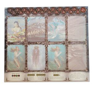 Heroes Game Players Cardboard Replacement Pieces Four Double Sided Role Play